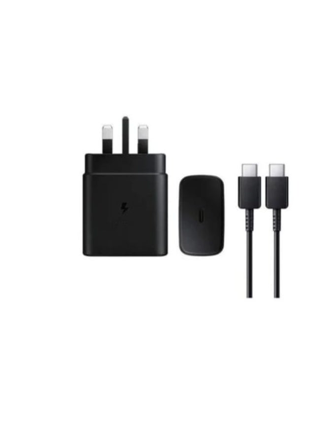 45W PD Super Fast Charging Adapter Compatible for Samsung Galaxy S25 S24 S23 S22 S21 Ultra Note 10+ A15 A54 A55 Tab S7/S8 Ultra USB-C Charger Head with 1M Type-C Cable - Image 2